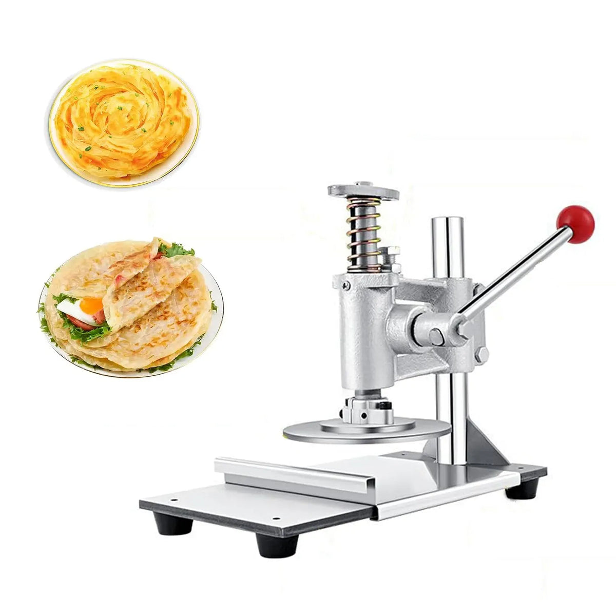 4.7in/12cm Pressa, 12 cm, pizza, acciaio inox, per Stendere L'impasto Della Pizza
