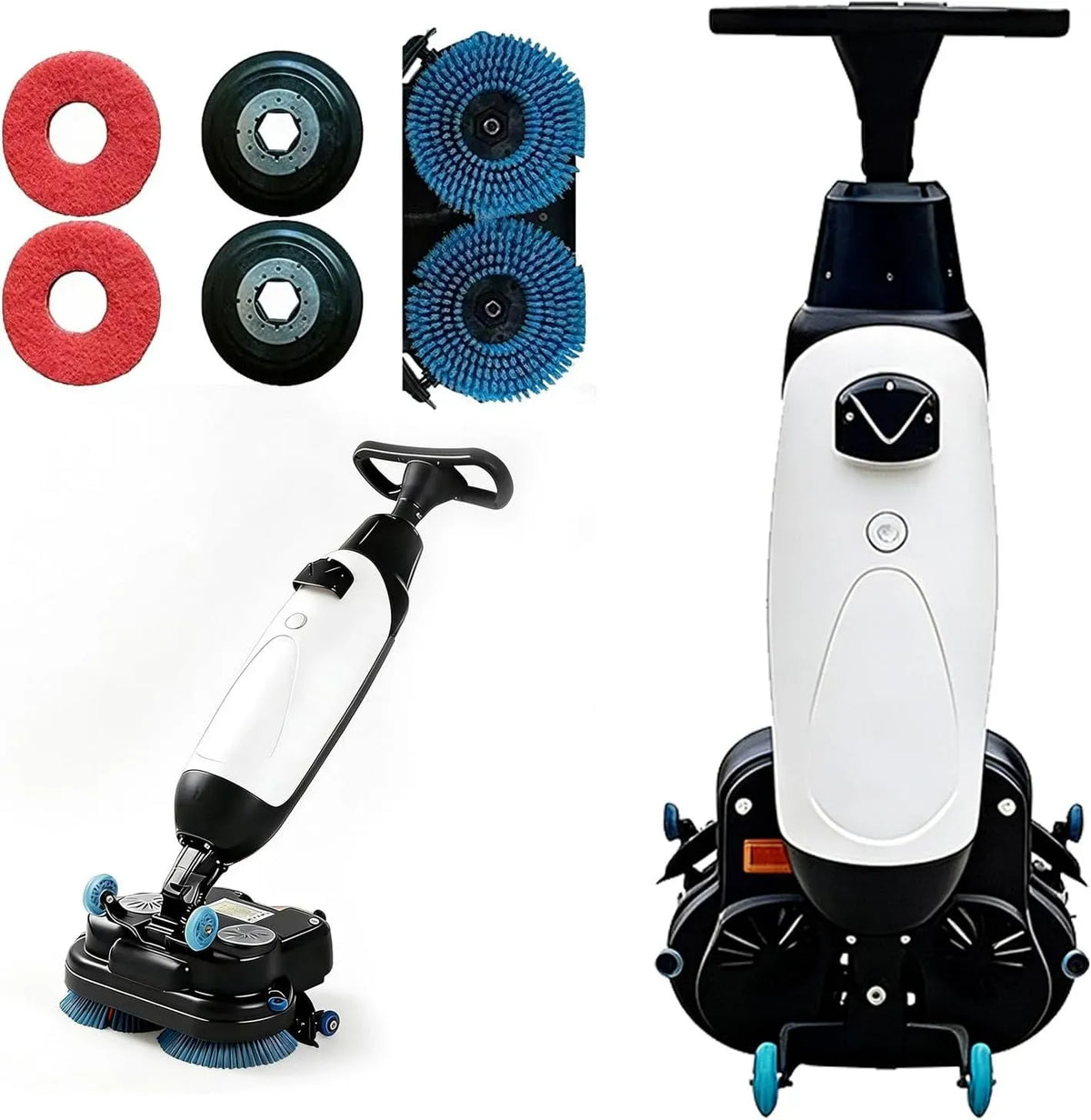 4L+6L lucidatrice, copertura, spazzola, batteria, lavapavimenti elettrico, lucidatrice elettrica, 17 pollici, 4 L, 6 L, ampio serbatoio