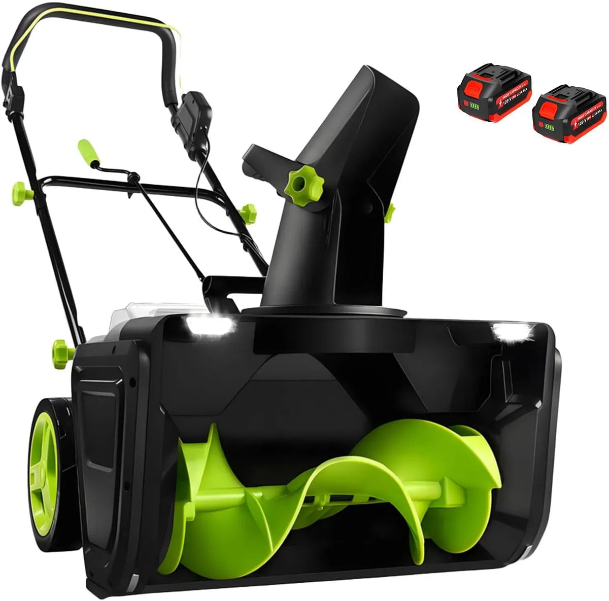 2Batteries Senza Fili, Elettrico 3500W, macchina spazzaneve